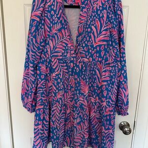 Lilly Pulitzer Winona  Blue and Pink Patterned Dress